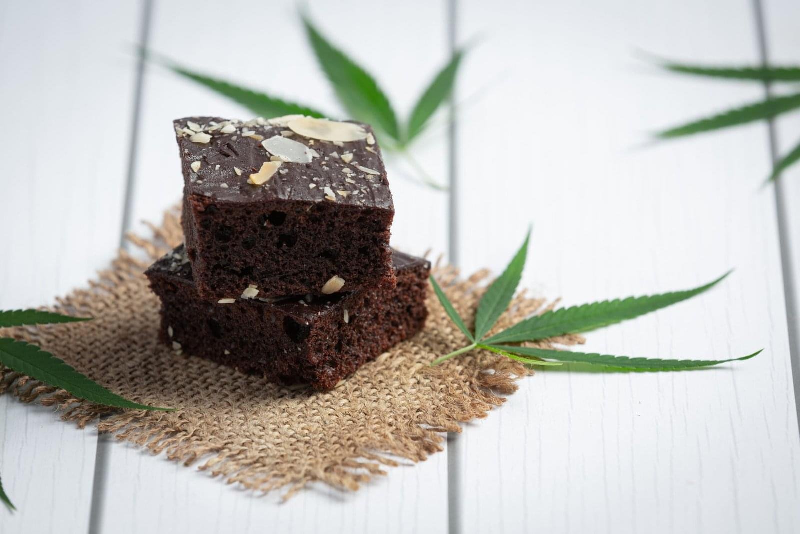 cannabis-brownies-cannabis-leaves-put-fabric