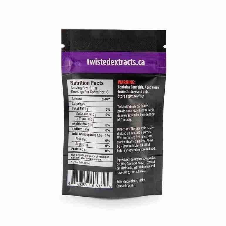 Twisted Extracts Raspberry ZZZ Bomb (Indica) - Image 2